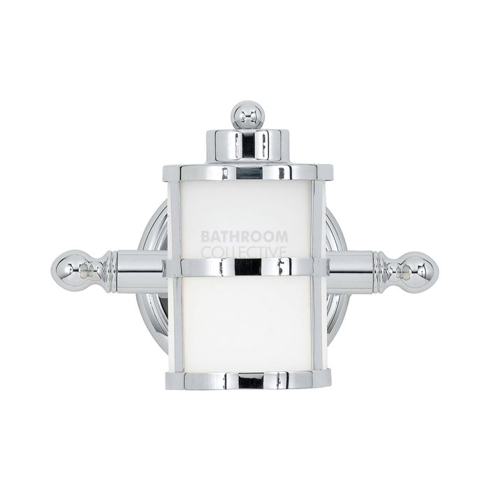 Elstead - Tranquil Bay 1 Light Traditional Bathroom Wall Light in Polished Chrome