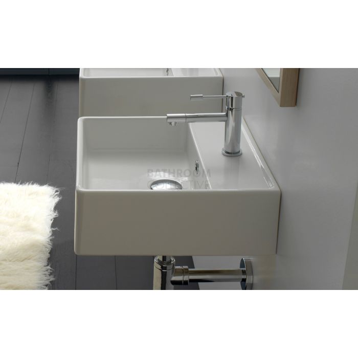 Paco Jaanson - Scarabeo Mezzo 410mm Wall Hung or Bench Basin 1th GLOSS WHITE