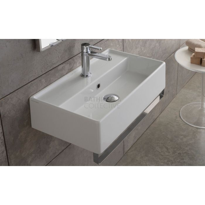 Paco Jaanson - Scarabeo Mezzo 600mm Wall Hung or Bench Basin 1th GLOSS WHITE