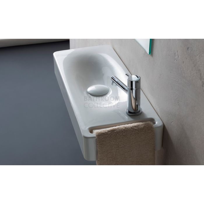 Paco Jaanson - Scarabeo 500mm Wall Hung Basin 1th GLOSS WHITE