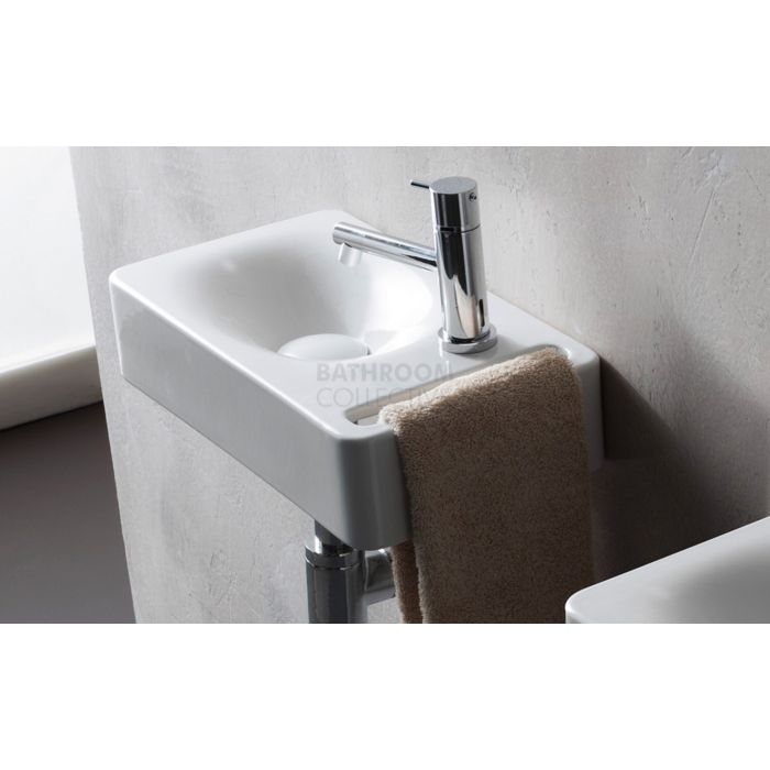 Paco Jaanson - Scarabeo 400mm Wall Hung Basin 1th GLOSS WHITE