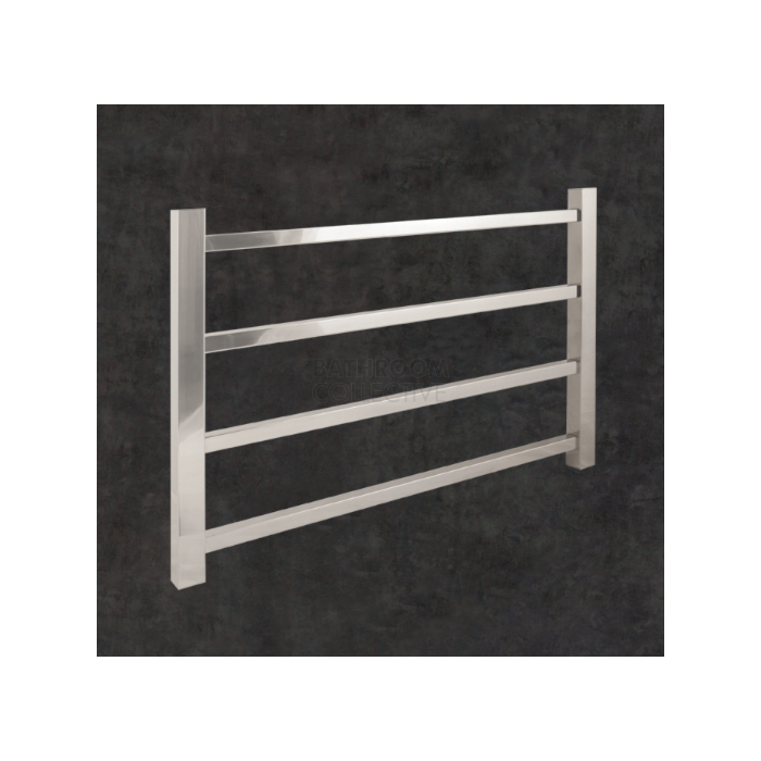 Thermorail - Square Profile Heated Towel Rail POLISHED W600 x H420 x D120