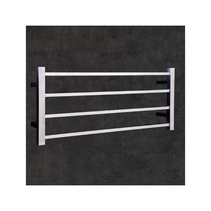 Thermorail - Square Profile Heated Towel Rail POLISHED W800 x H440 x D120