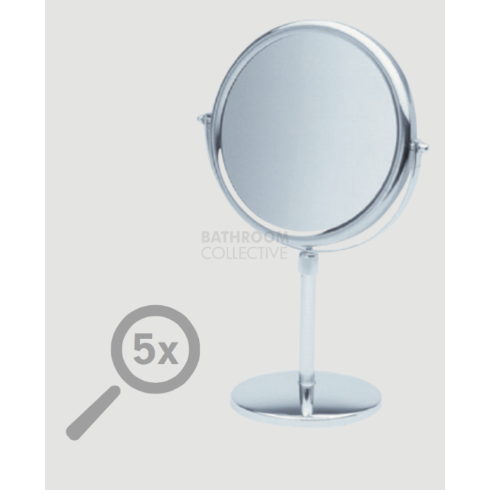 Ablaze - Round Vanity Shaving/Make Up Mirror 1&5 x Magnification