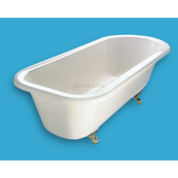 Yoki - Traditional 1525mm Freestanding Clawfoot Bath WHITE OR IVORY INTERNAL, WHITE, IVORY, BURGUNDY, BLACK, GREEN, EXTERNAL