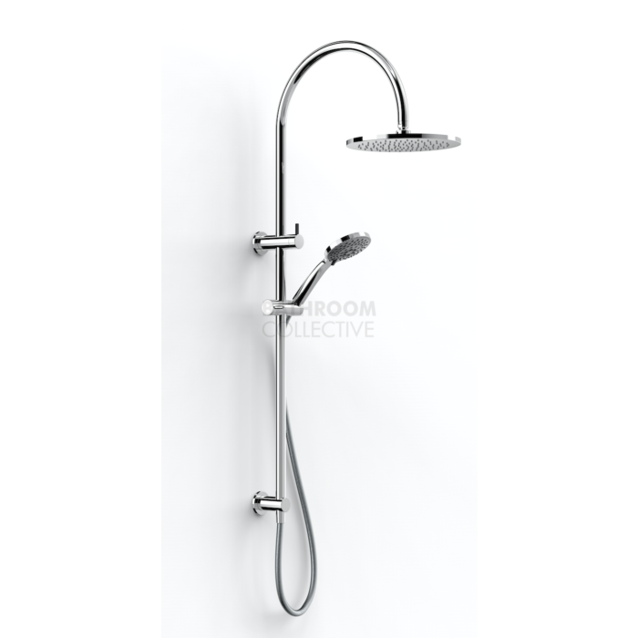 Faucet Strommen - Pegasi Dual Shower 600, Curved Arm, 100 Slimline Hand Shower, 250 Head 30670-11
