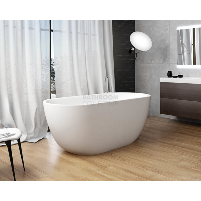 Faucet Strommen - Freestanding Silkstone Norsk Bath 1700mm SATIN WHITE 30811-33