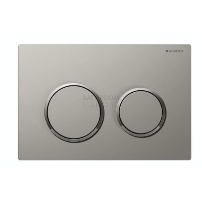 Geberit - Kappa21 Mechanical Dual Flush Button/Access Plate Satin/Chrome Trim