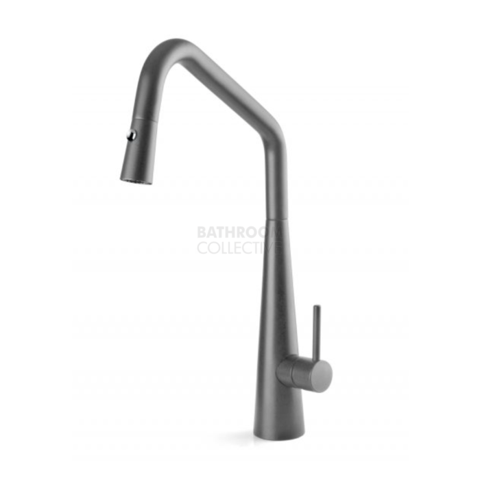 Linsol - Elias Kitchen Sink Mixer with Pull Out Spray Grey Wolf