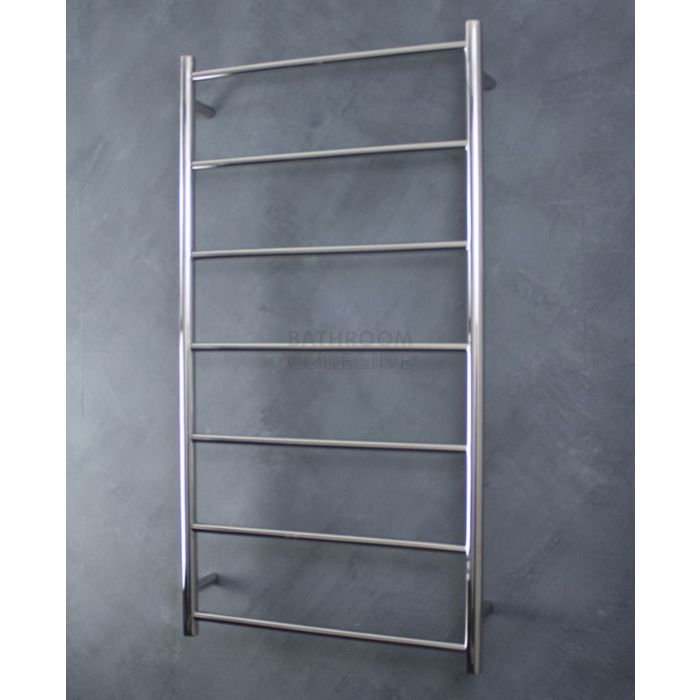 Radiant - Round 7 Bar Towel Ladder 1130H x 600W POLISHED STAINLESS