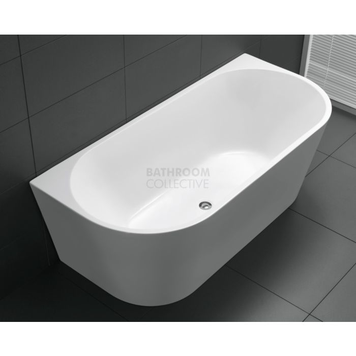 Broadway - Pesaro 1500mm Back To Wall Acrylic Bath WHITE