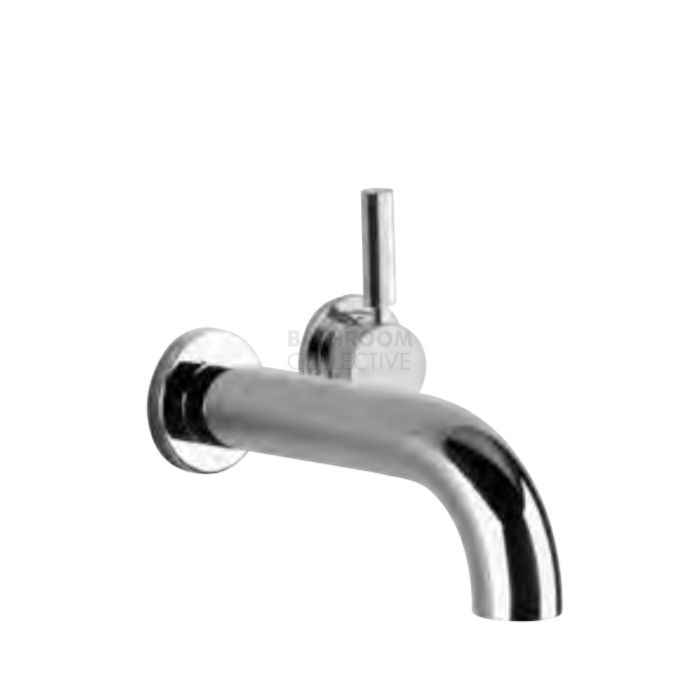 Astra Walker - Icon + Lever Wall Mixer & 200mm Basin Spout CHROME A67.06.48.LH.FC