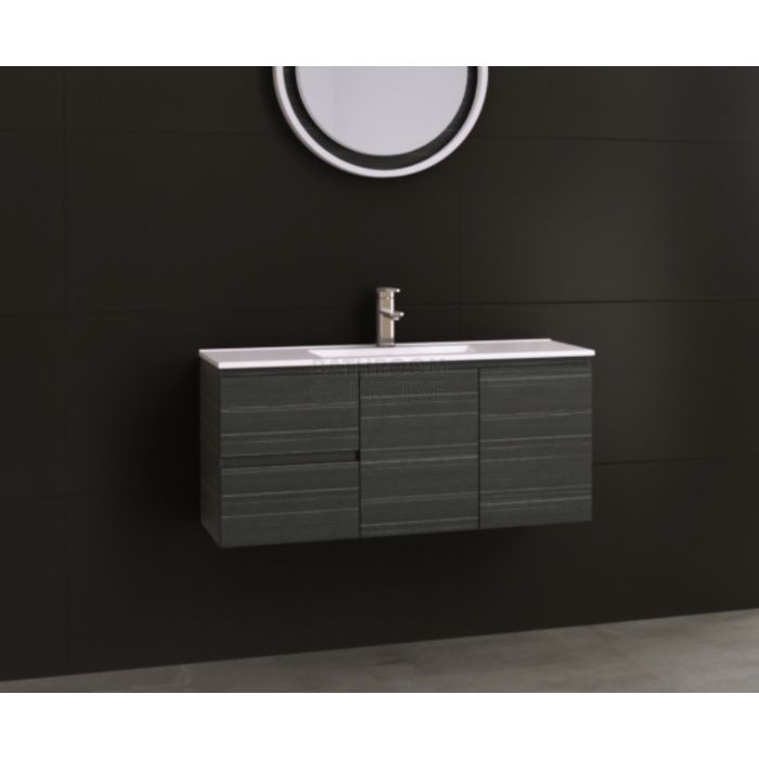 Timberline - Florida Ensuite 1000mm Wall Hung Narrow Vanity with Ceramic Top