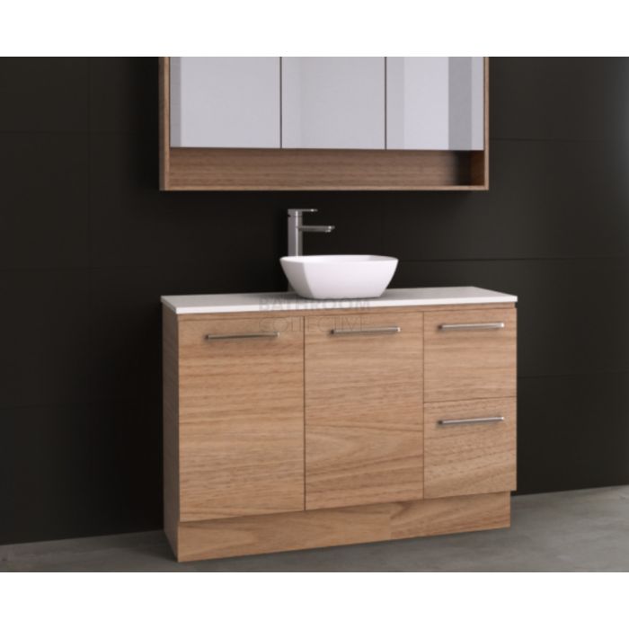 Timberline - Nevada 1200mm Floor Standing Vanity with 20mm Meganite Top and Ceramic Above Counter Basin