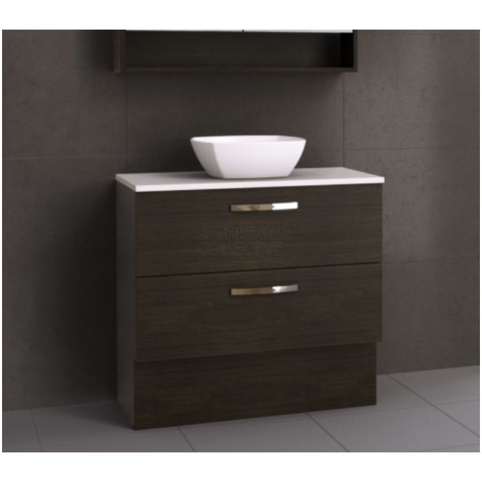 Timberline - Oxbow 900mm Floor Standing Vanity with 20mm Meganite Top and Ceramic Above Counter Basin
