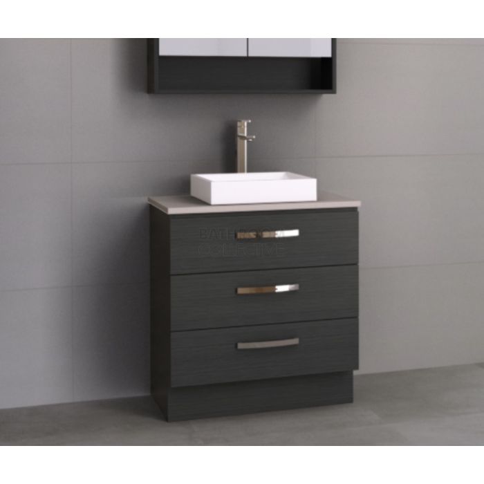 Timberline - Ashton 750mm Floor Standing Vanity with Stone, Freestyle or Meganite Top and Ceramic Basin