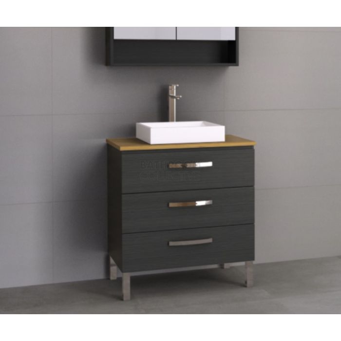 Timberline - Ashton 750mm On Leg Vanity with Timber Top and Ceramic Basin