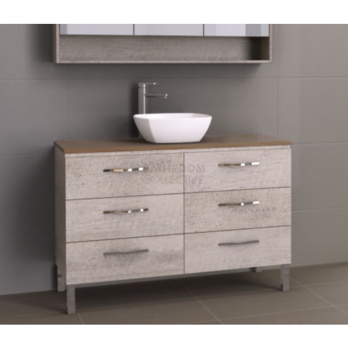 Timberline - Ashton 1200mm On Leg Vanity with Timber Top and Ceramic Basin
