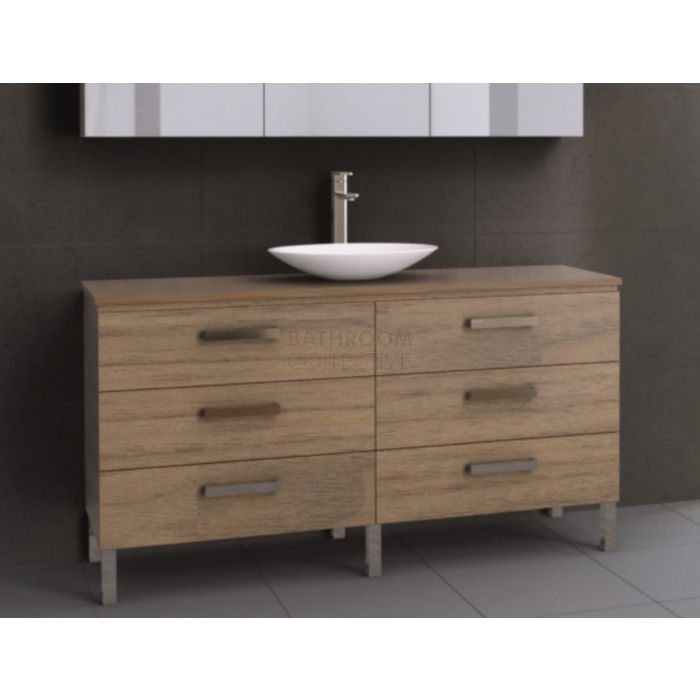 Timberline - Ashton 1500mm On Leg Vanity with Timber Top and Ceramic Basin