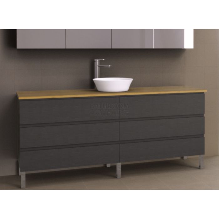 Timberline - Ashton 1800mm On Leg Vanity with Timber Top and Ceramic Basin