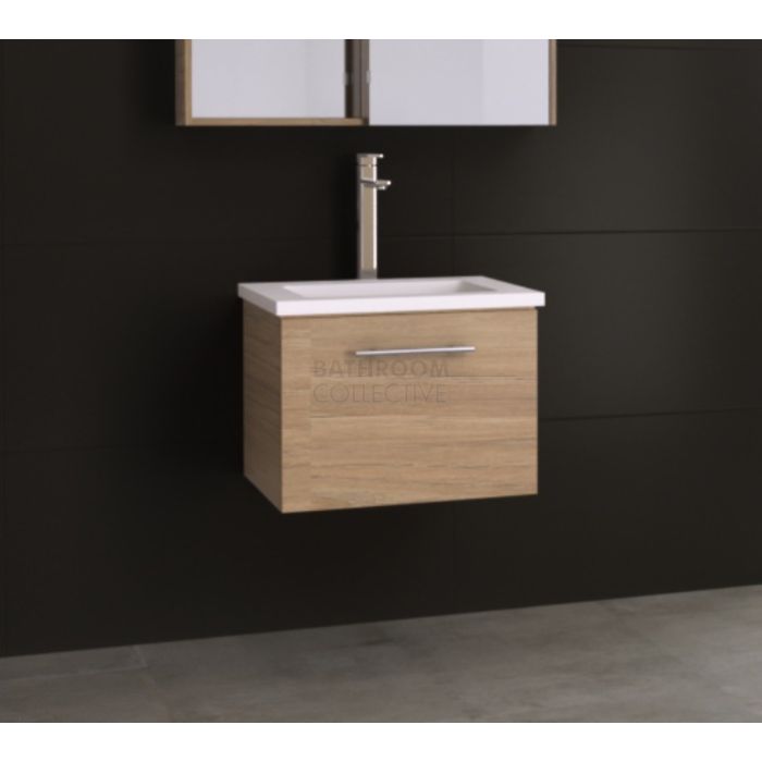 Timberline - Dakota 600mm Wall Hung Vanity with Stone, Freestyle or Meganite Top and Under Counter Basin
