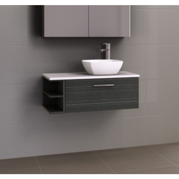 Timberline - Pure Zest 900mm Wall Hung Vanity with Stone, Freestyle or Meganite Top and Ceramic Basin