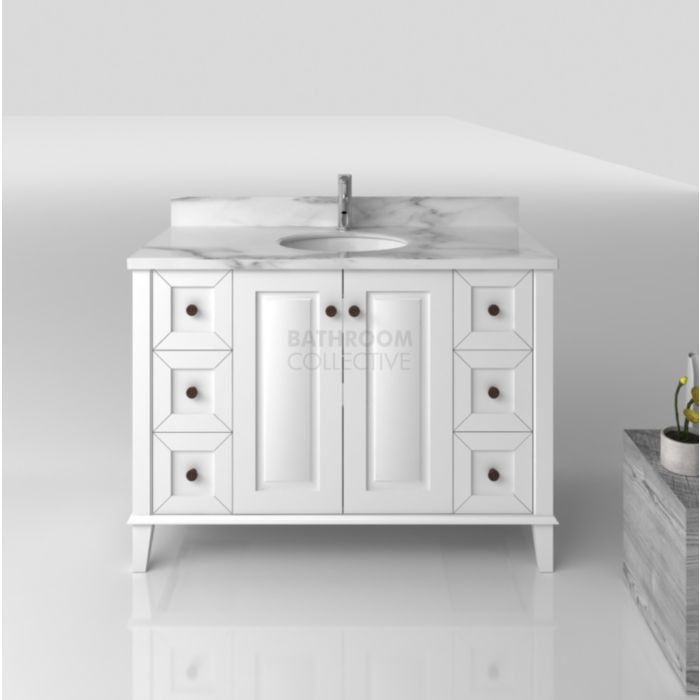 Turner Hastings - Coventry 1200mm Single Bowl Vanity with White Marble Top