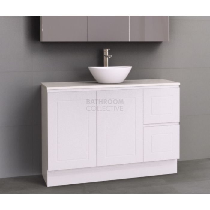 Timberline - Nevada Classic 1200mm Floor Standing Vanity with 20mm Meganite Top and Ceramic Above Counter Basin