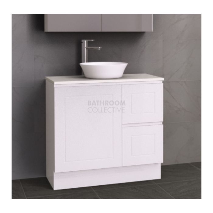 Timberline - Nevada Classic 900mm Floor Standing Vanity with 20mm Meganite Top and Ceramic Above Counter Basin