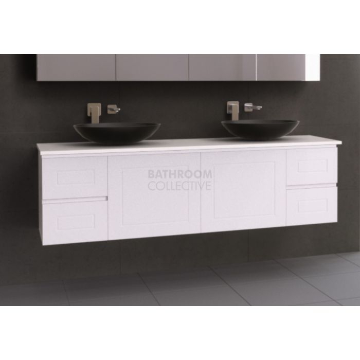 Timberline - Nevada Classic 1800mm Wall Hung Vanity with 20mm Meganite Top and Ceramic Above Counter Double Basin