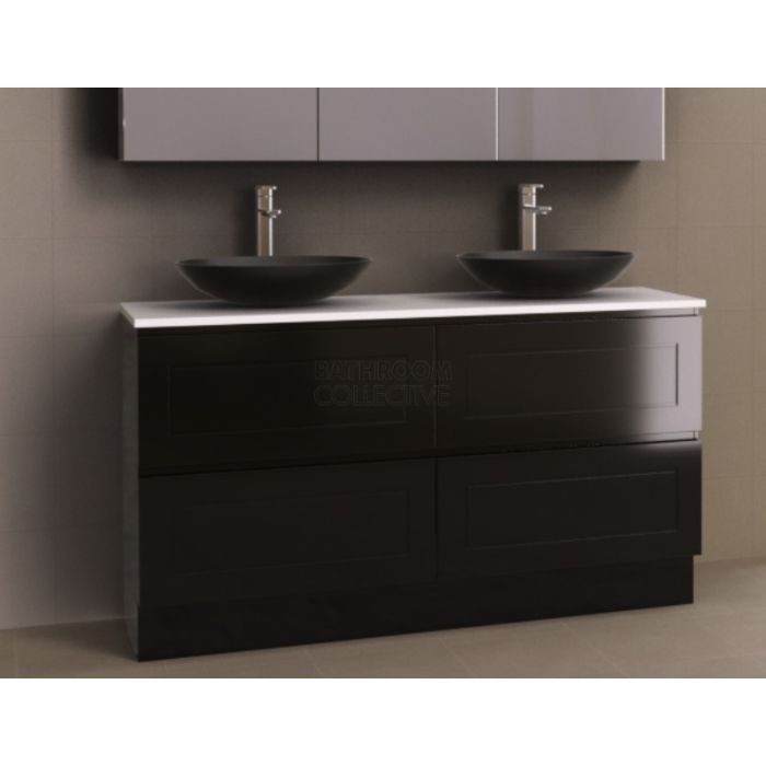Timberline - Nevada Plus Classic 1500mm Floor Standing Vanity with 20mm Meganite Top and Ceramic Above Counter Double Basin