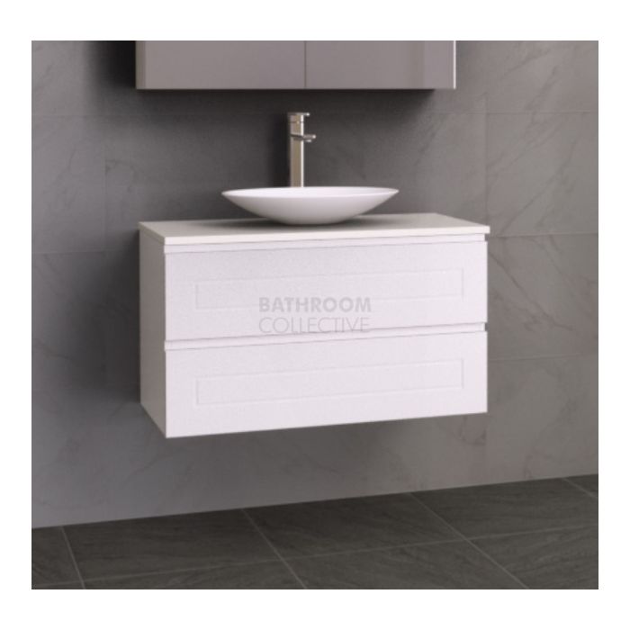 Timberline - Nevada Plus Classic 900mm Wall Hung Vanity with 20mm Meganite Top and Ceramic Above Counter Basin