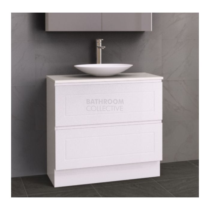Timberline - Nevada Plus Classic 900mm Floor Standing Vanity with 20mm Meganite Top and Ceramic Above Counter Basin 