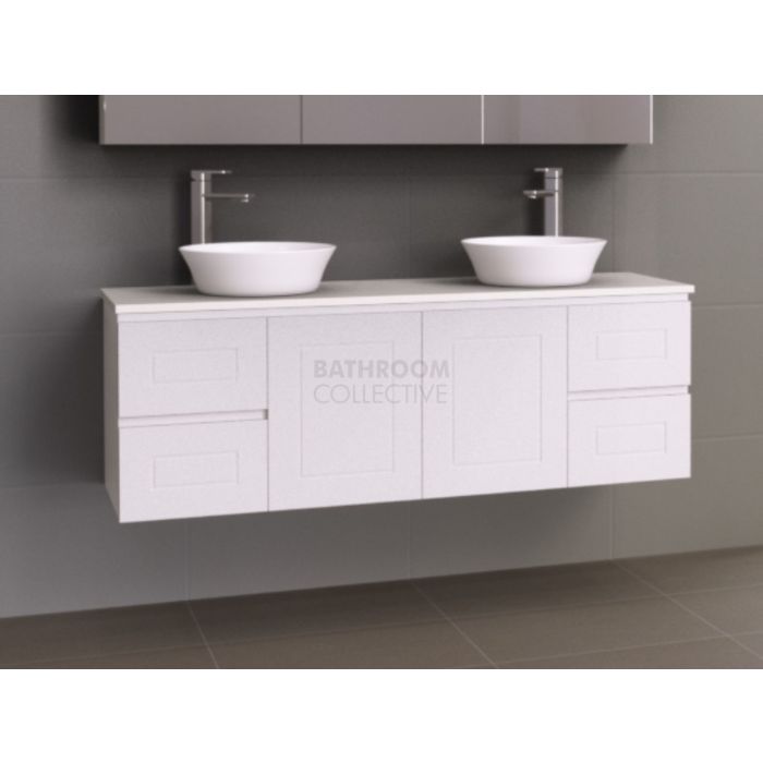 Timberline - Nevada Classic 1500mm Wall Hung Vanity with 20mm Meganite Top and Ceramic Double Above Counter Basin