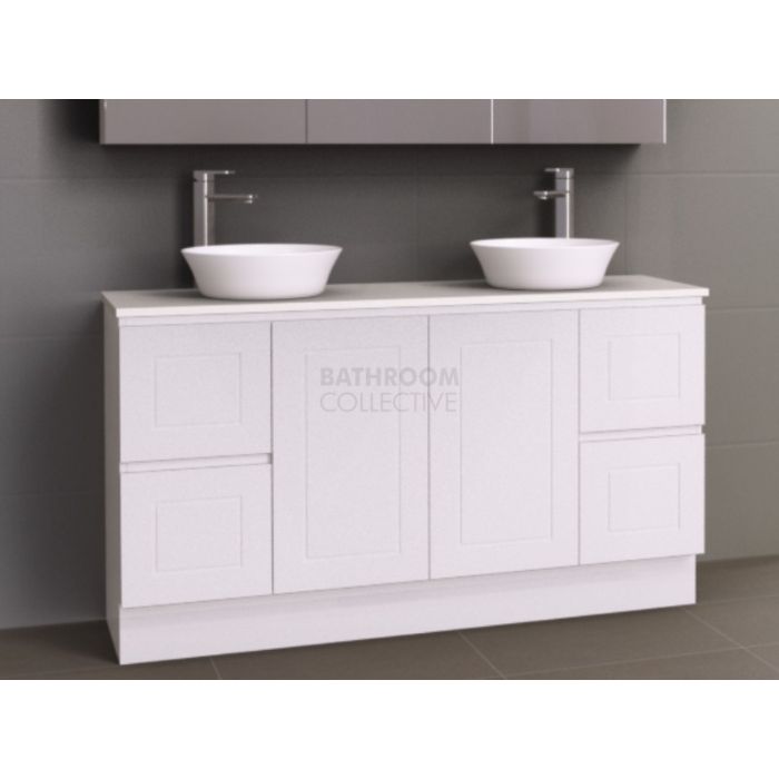 Timberline - Nevada Classic 1500mm Floor Standing Vanity with 20mm Meganite Top and Ceramic Double Above Counter Basin