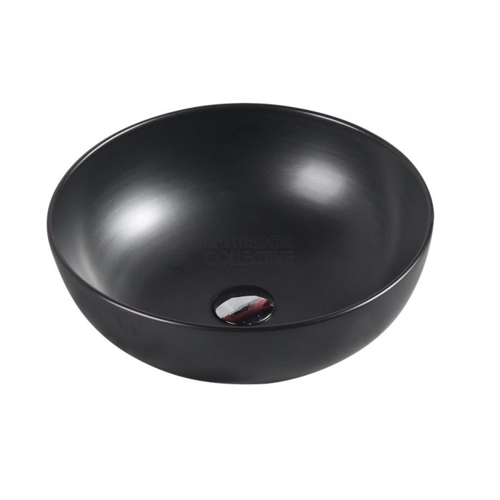 Collections - Asti 350mm Matte Black Counter Top Round Basin 