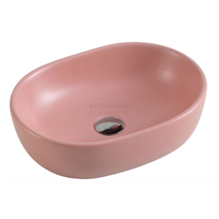 Collections - Vale 470mm Matte Pink Counter Top Oval Basin