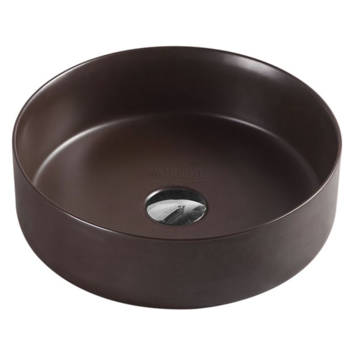 Collections - Sasso 355mm Cappuccino Brown Counter Top Round Basin