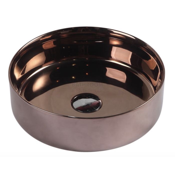 Collections - Sasso 355mm Posh Gold Counter Top Round Basin 