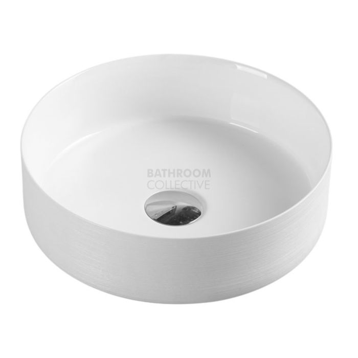 Collections - Sasso 355mm Touchline White Counter Top Round Basin 