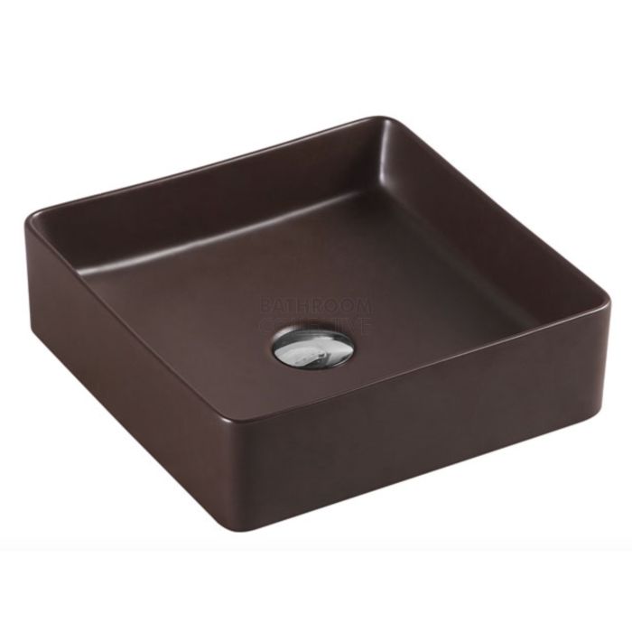 Collections - Etna 360mm Cappuccino Brown Counter Top Square Basin 
