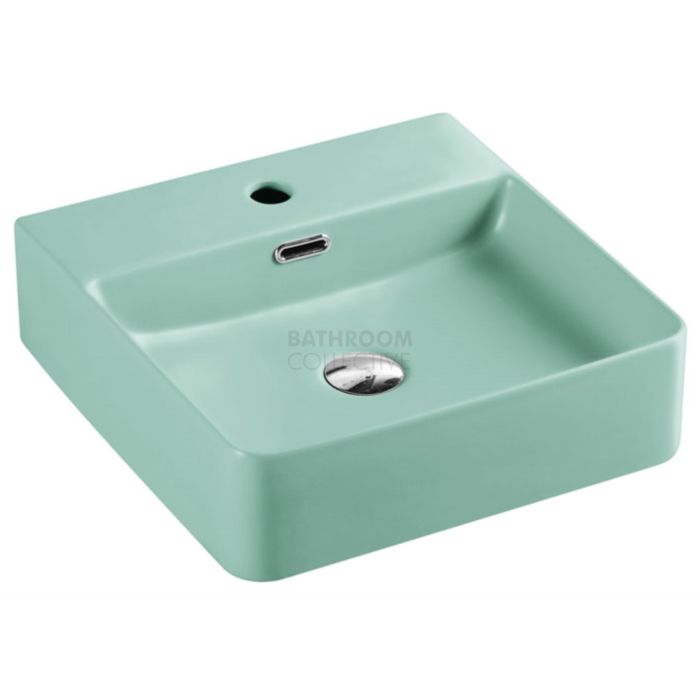 Collections - Marsay 420mm Antique Green Square Wall Hung Basin 