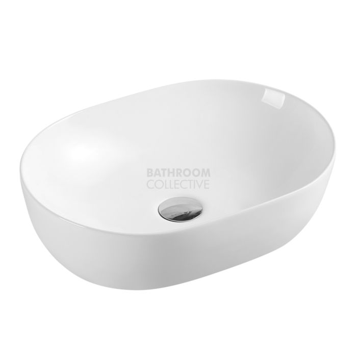 Collections - Evea 485mm White Oval Counter Top Basin 