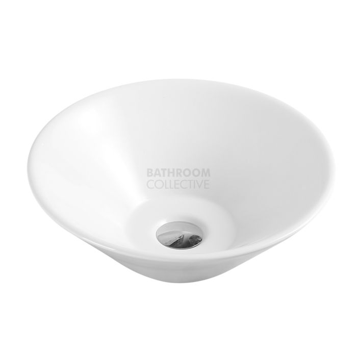 Collections - Spin 430mm White Round Counter Top Basin 