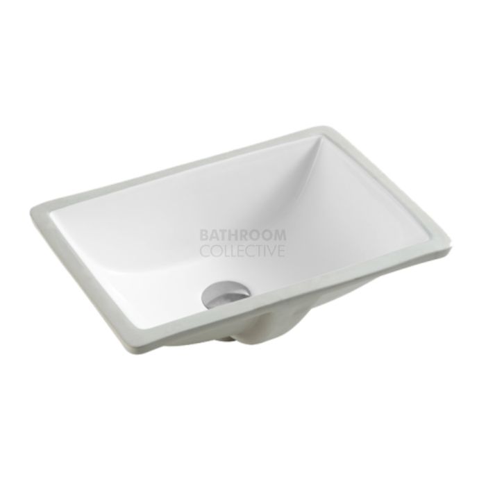 Collections - Nue 460mm White Undermount Rectangular Basin 