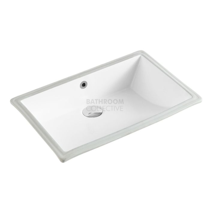 Collections - Nue 520mm White Undermount Rectangular Basin 