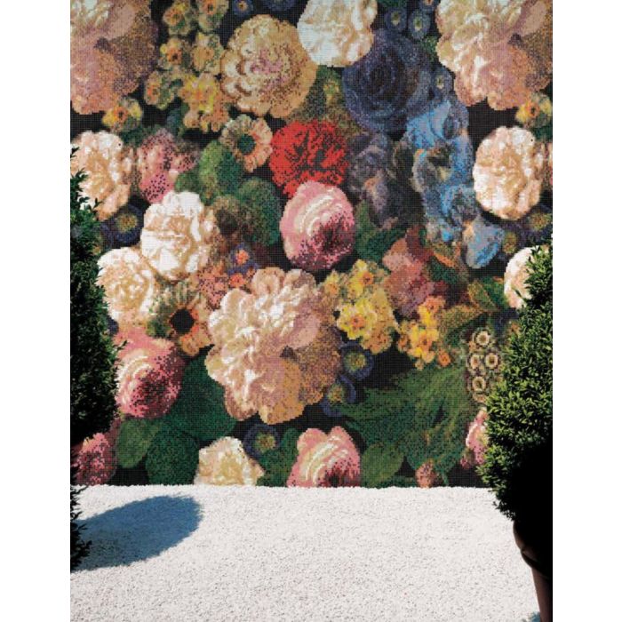 Bisazza - Floral Bouquet Decorative Glass Mosaic Tiles, order unit 3.73m2