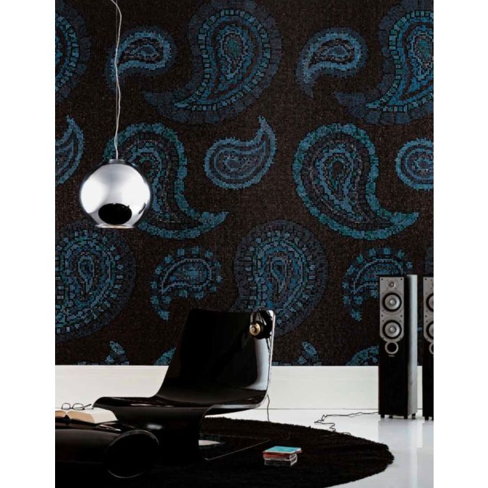 Bisazza - Timeless Paisley Decorative Glass Mosaic Tiles, order unit of 3.73m2