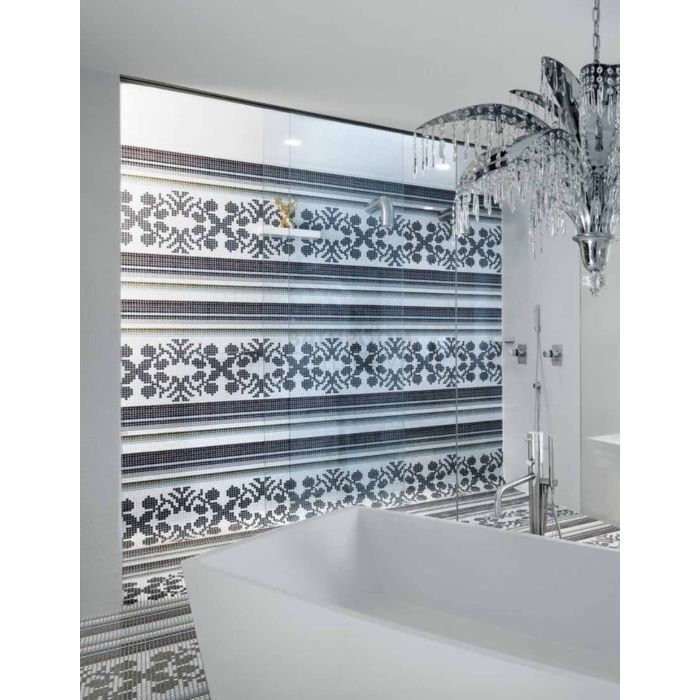 Bisazza - Flooring Wallpaper Grey Decorative Glass Mosaic Tile, order unit 0.77m2