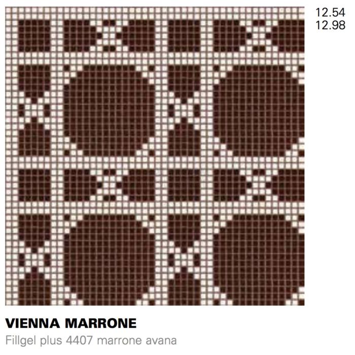 Bisazza - Flooring Vienna Marrone Decorative Glass Mosaic Tile, order unit 1.29m2